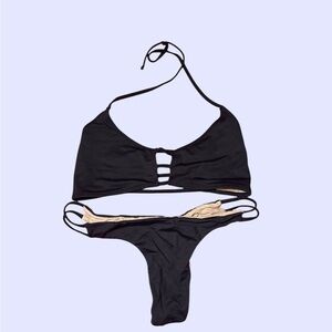 Midori black bikini set